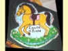gateau cheval beige